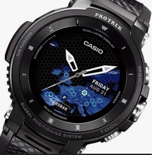 CASIO  スマートウォッチ　WSD-F30-BK