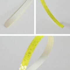 自転車タイヤホイール用 反射テープ ステッカー/イエローの画像