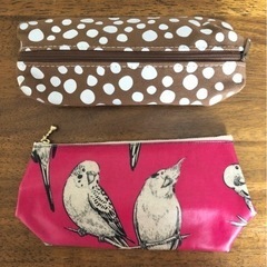 【新品未使用】ペンケース　ポーチ🦜　2点セット　定価810円