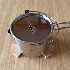 木製パズル鍋敷き　花台　コースター　キャンプに！の画像