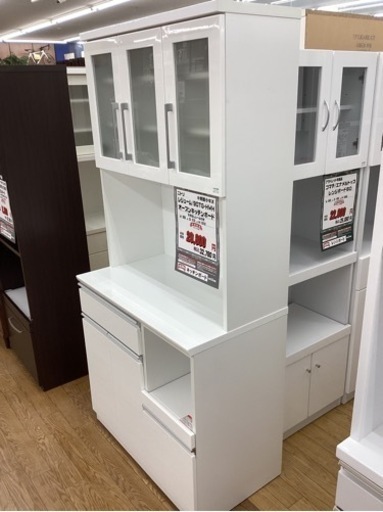 KB-29【新入荷　リサイクル品】ニトリ　レジューム　オープンキッチンボード　白