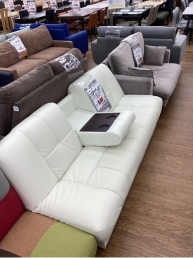 KB-31【新入荷　リサイクル品】ソファベッド　白系