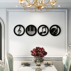 ウォール アート 音符 音楽 モチーフ 4個 セット おしゃれ ...