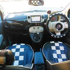 ★格安★FIAT500★ツインエアターボ★Sparcoアルミ/社外サス/社外マフラー★社外ナビ/フルセグTV他の画像