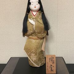 【無料】「人形の宝玉製「日本人形（ガラスケース付）」」（取りに来...
