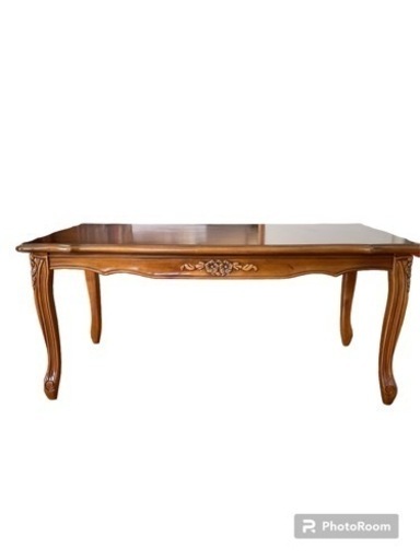 アンティーク調　テーブル　飾り彫あり