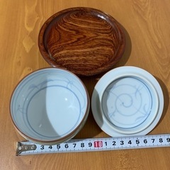 湯呑み　蓋　茶托の画像