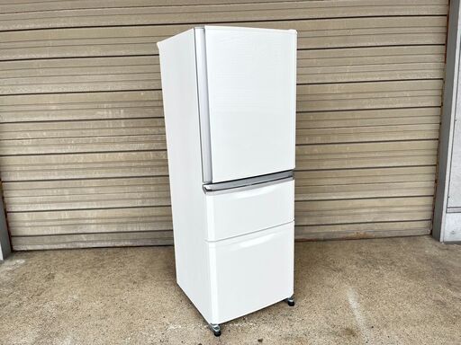 3ドア冷蔵庫（335L）MITSUBISHI　三菱　MR-C34Y-W　2015年製　中古品