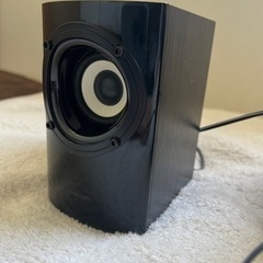 ELECOM木製スピーカーの画像