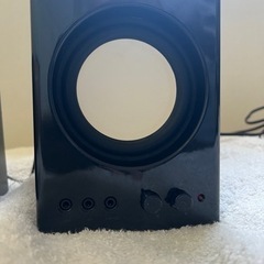 ELECOM木製スピーカーの画像