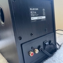 ELECOM木製スピーカーの画像