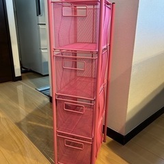 収納ラック（ピンク）