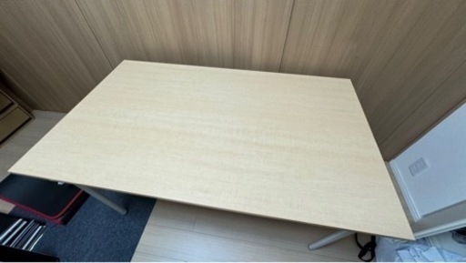 格安！！仕事用　学習用デスク　アスクル マルチワークテーブル 幅1200×奥行700×高さ720mm ライトウッド天板・ホワイト脚 1台 オリジナル オフィスデスク 事務机