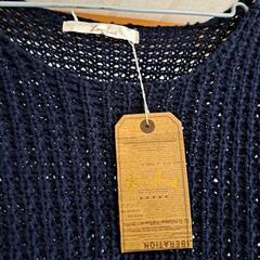 春〜秋セーター 紺色 M