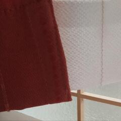 中古 遮光2級カーテン＆おしゃれミラーレースカーテンセットの画像