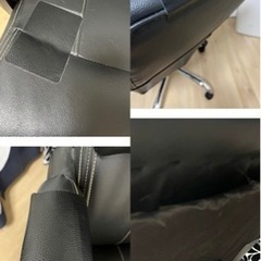 『ニトリ』オフィスチェアフットレスト付き【補習跡あり】激安！！の画像