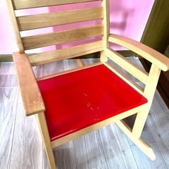 IKEA IKEA 子供用　ロッキングチェア　キッズ　キッズチェア　赤　の画像