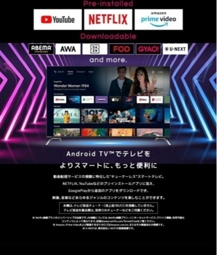 チューナーレステレビ