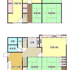 豊川市　【現状渡し】　8DKの戸建て！　ルームシェア・社宅・ファミリーにオススメ！車2台駐車可能！ - 豊川市