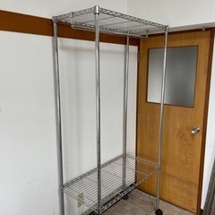 洋服収納用スチールラックの画像