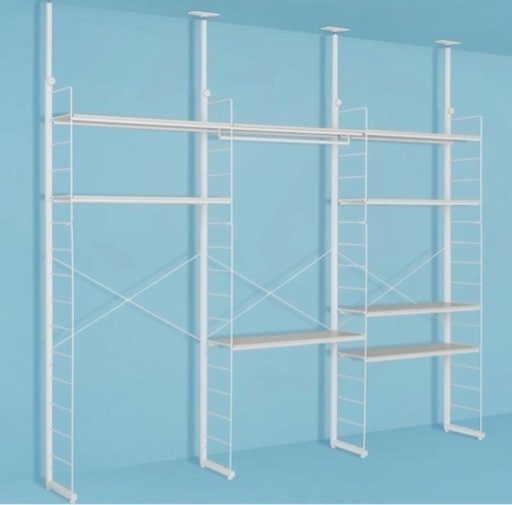 ニトリ　Nポルダ3連セット　折りたたみデスク付き　ホワイト