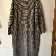 【美品】ＡＤＡＭ　ＥＴ　ＲＯＰＥ’ CHECKウールリバーコートの画像