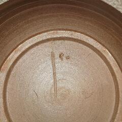 備前焼 大皿&湯飲みセットの画像