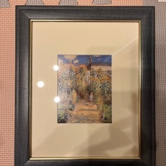額装した絵、額縁