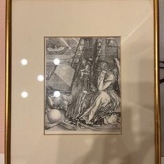 額装した絵、額縁の画像