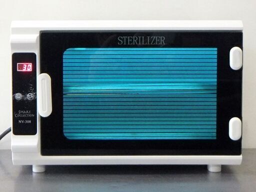 お値下げ！【自社配送は札幌市内限定】SMART COLLECTION/スマートコレクション STERILIZER タイマー付き消毒器 NV-308 株式会社ビューティガレージ 動作OK 中古【USED】