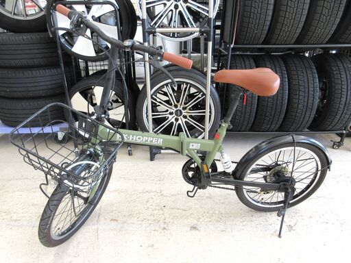 FX-HOPPER 折りたたみ自転車 20インチ 変速あり ワイヤー錠付き