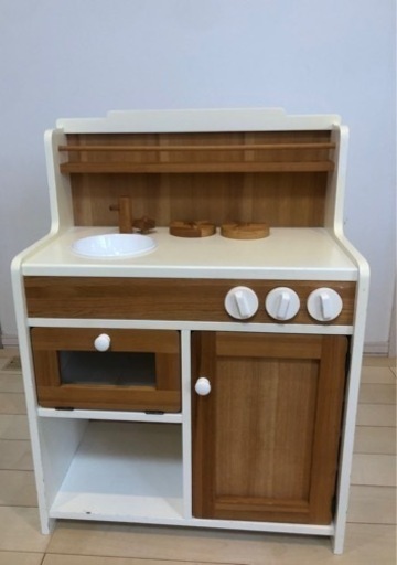 モモナチュラル　PIENI KITCHEN  ホワイト　おままごとキッチン