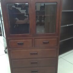 ★ジモティ割あり★ カリモク キャビネット ブラウン H75×D...