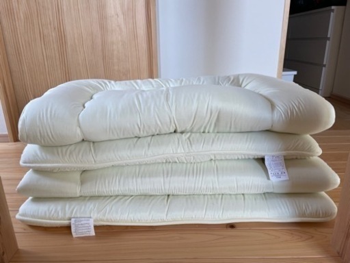 【ほぼ新品】日本製防ダニシングル敷布団2枚セット