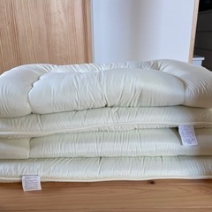【ほぼ新品】日本製防ダニシングル敷布団2枚セット