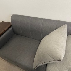 （受け渡し先確定）セット売り！2人がけソファ/クッション/サイド...