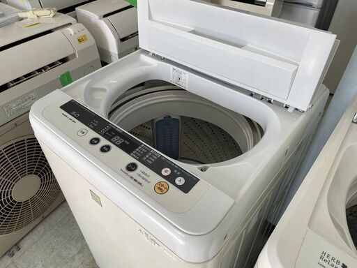 洗濯機の分解クリーニング行っています！配送設置込み　パナソニック5.0K洗濯機　2017年製　分解クリーニング済み！！