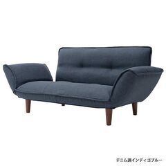 【定価2万円！】2人掛けリクライニングカウチソファー（Re:CENO<リセノ>）の画像