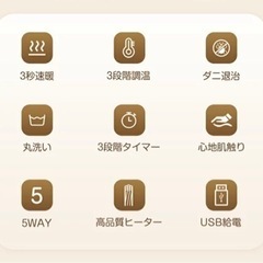【新品未使用】電気ブランケットの画像