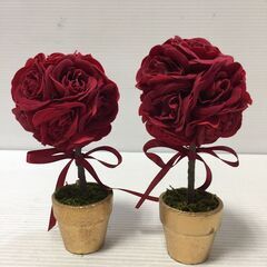 〇0円あげます！【2個セット】薔薇 バラ ローズ 置き物 卓上 ...