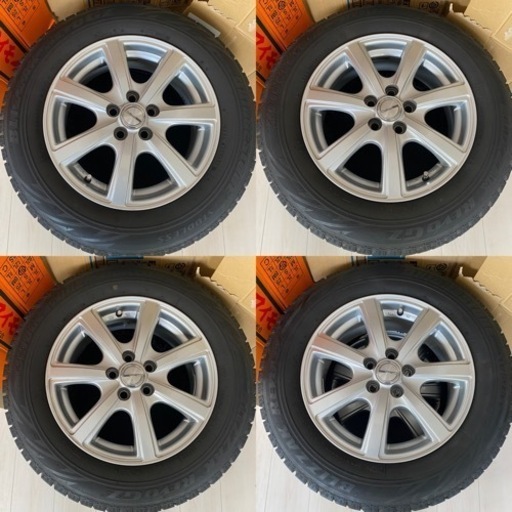 【取引相手決定】195/65/15 PRD アルミホイール 15インチ BLIZZAK REVO GZスタッドレスタイヤ付き４本