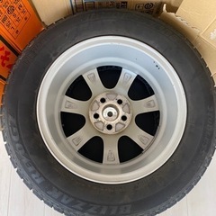 【取引相手決定】195/65/15 PRD アルミホイール 15インチ BLIZZAK REVO GZスタッドレスタイヤ付き４本の画像