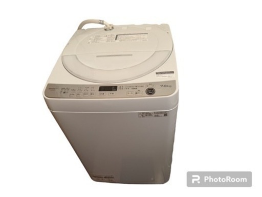【2023年製】SHARP ES-GE7G-W  全自動洗濯機 7.0kg  シャープ 洗濯機 ホワイト