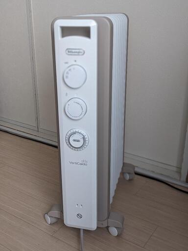 【Delonghi】オイルヒーター 白×ベージュ美品