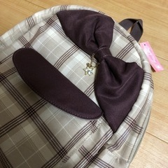 最終お値下げ😊　女の子♥茶色のお洒落で可愛いリュック(新品未使用品)の画像