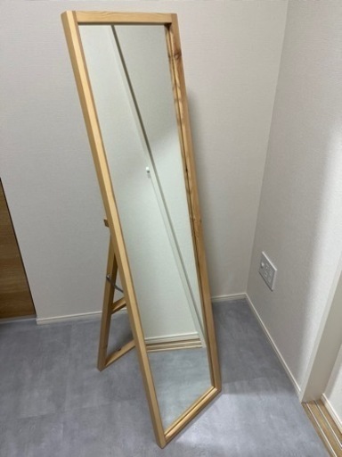 無印良品 パイン材ミラー