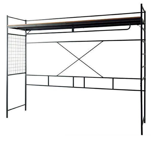 ベッド上収納ハンガーラック　色：ホワイト　未使用