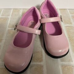 女の子用　子供靴　フォーマルシューズ　ピンク21センチ　おまけコ...
