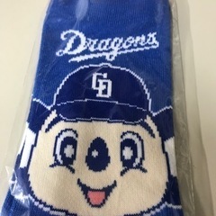 K2402-255 中日ドラゴンズ レディースショートソックス ドアラBL 23〜25cm 未開封品の画像