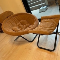 2way フォールディングチェア キャンバス&オットマンの画像